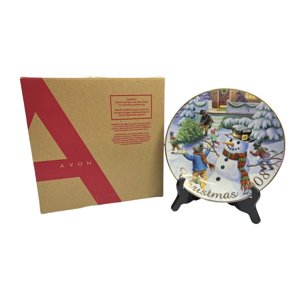 2008 AVON CHRISTMAS Collectors Plate‎ WINTER MEMORIES Richard Cowdrey